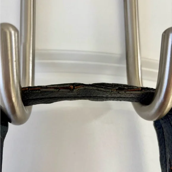 Vintage Black Embossed Satchel - Picture 9 of 16